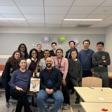 Photo of the lab at the Baby Shower